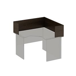 Настольная перегородка-угол Формула ФР 422 венге темный - Фото предпросмотра