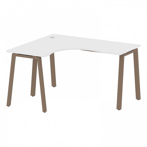 Стол "Metal System" БА.СА-3 белый/мокко - Вид 2