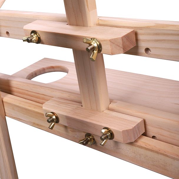 Мольберт напольный из сосны Лира с полкой, 170х55х70 см, высота холста до 107 см, BRAUBERG ART CLASSIC, 192261 - Вид 12