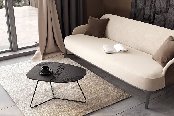 Столик журнальный Sheffilton SHT-CT52-2 сонора/черный муар - Вид 7