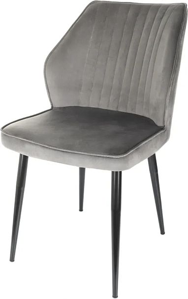 Стул для дома Бюрократ CH-K5 т.серый Holland 18 металл черный на ножках (CH-K5_1/HL18) - Вид 2