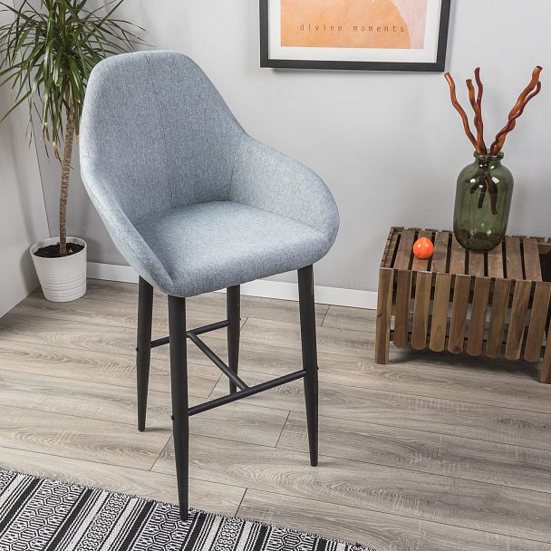 Стул барный Kent Грей/Черный - Вид 7