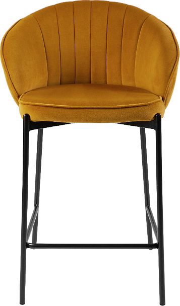 Комплект полубарных стульев Миэль горчичный/черный, 3 шт. - Вид 2