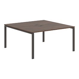 Стол 2-х местный EUWST 1516 Дуб Денвер тёмный/Мокко 1560х1606х750 EDIS - Фото предпросмотра