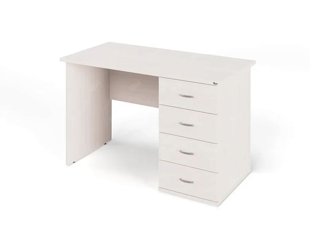 ЛАЙТ / LIGHT RRG007-12x6R Однотумбовый стол 120x60x75 Дуб Молочный - Вид 1