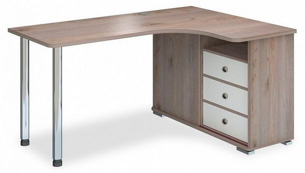 Стол письменный Домино нельсон СР-145СМ Белый/Нельсон правый - Вид 1