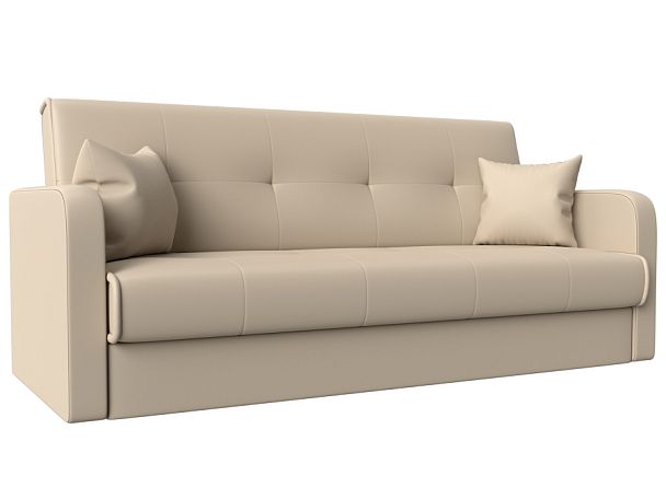 Диван книжка Надежда (полностью экокожа бежевая) - Вид 1