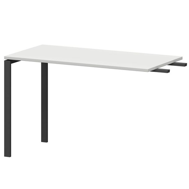 Бриф-приставка на металлокаркасе АМ-120.60 Белый/Антрацит 1200x600x760 Арго-М - Вид 1