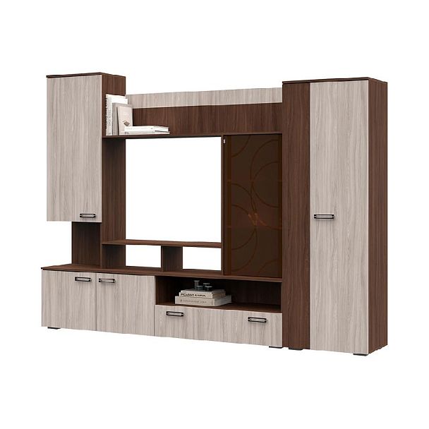 Гостиная Сиенна ЛДСП шимо темный/шимо светлый - Вид 1