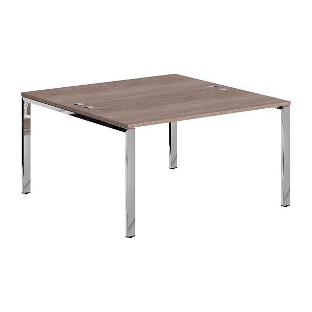 Стол 2-х местный XGWST 1414.1 Дуб Сонома/Нержавеющая сталь 1400х1406х750 XTEN GLOSS - Вид 1
