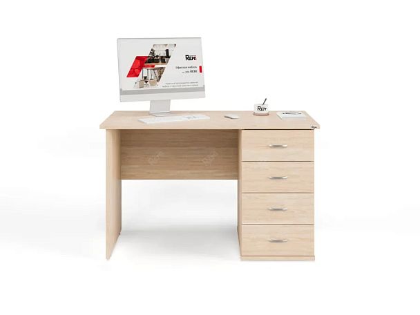 ЛАЙТ / LIGHT RRG007-12x6R Однотумбовый стол 120x60x75 Дуб Сонома - Вид 3