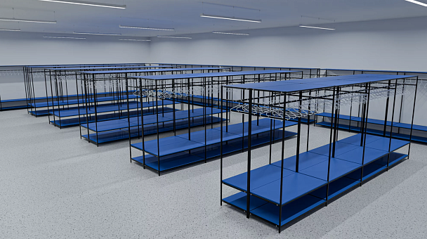 Гардеробная система Future 1010х600х2000 (1 секции) 20х20 РО - Вид 5