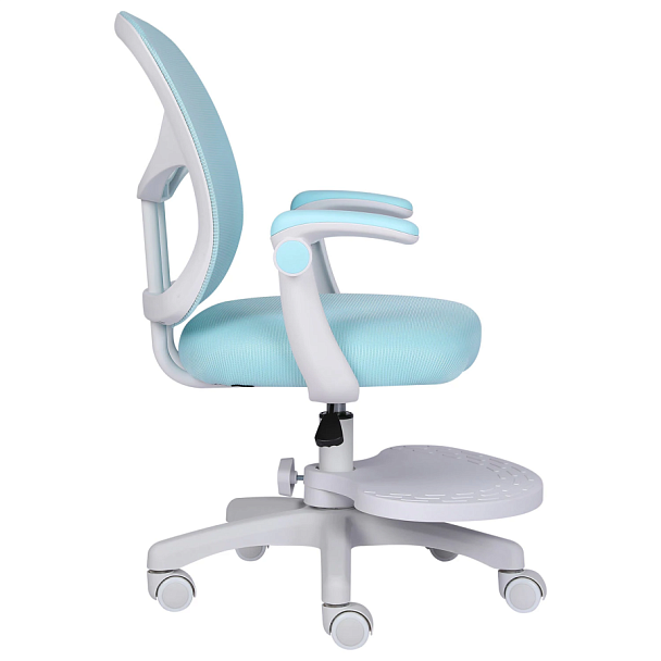 Кресло детское с подставкой для ног BRABIX "Toy MG-205", сетка/ткань TW, голубое, 533152 - Вид 4