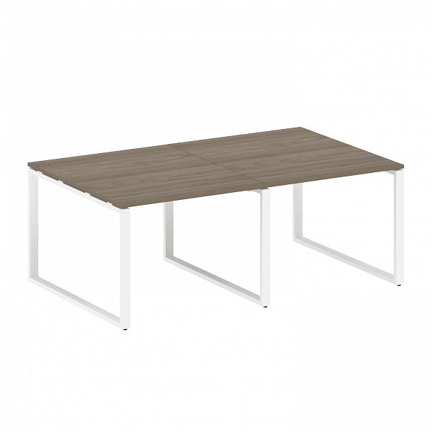Стол для переговоров "Metal System" БО.ПРГ-2.1 вяз/белый - Вид 1
