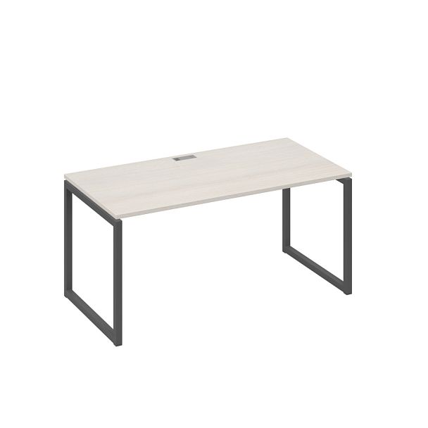 Стол письменный на металлокаркасе QUATTRO A4 А4 Б4 025 БП дуб / металлокаркас антрацит - Вид 1