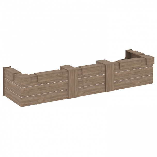 Ресепшн П-образный "Onix" O.R-K-38 дуб аризона - Вид 2