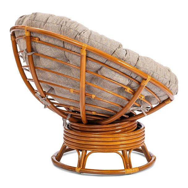 Кресло-качалка Папасан/Papasan (W 23/01 B) /с подушкой/Pecan (орех) - Вид 3