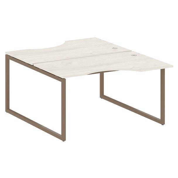 Metal System Quattro Р. ст. криволинейная на О-образном м/к 40БО.РАС-СА-2.2 Дуб наварра/Мокко металл 1400*1835*750 - Вид 1