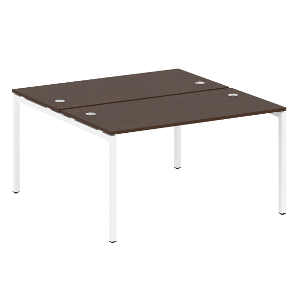 Metal System Quattro Р. ст. на П-образном м/к 40БП.РАС-СП-2.3 Венге/Белый металл 1400*1475*750 - Вид 1