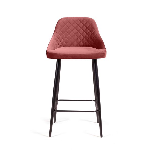 Стул барный Douglas ромб, бархат пудровый 15 - Вид 2