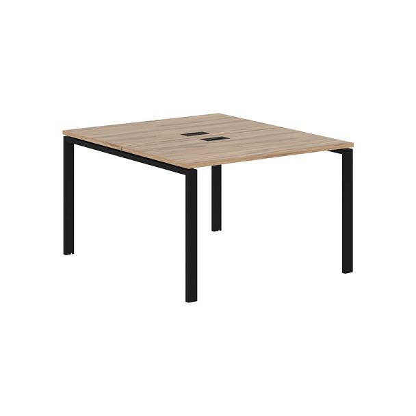 Стол 2-х местный EUWST 1113 Дуб Денвер светлый/Черный 1160х1346х750 EDIS - Вид 1