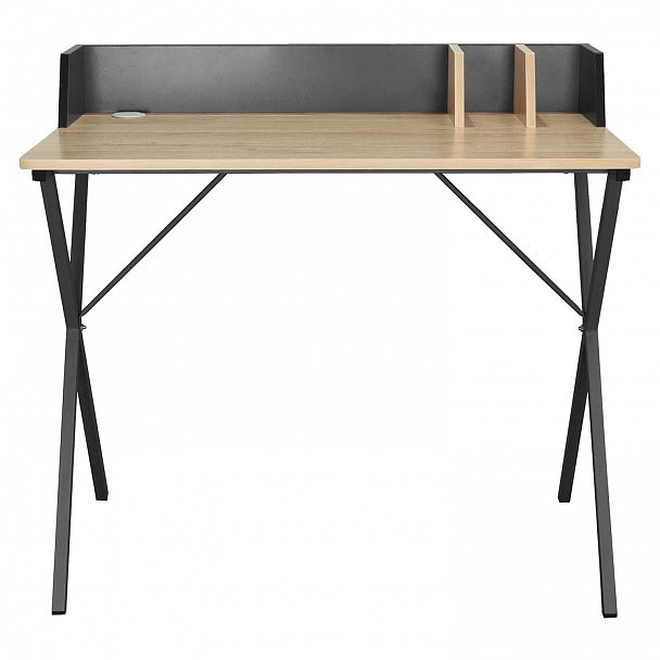 Стол на металлокаркасе BRABIX "LOFT CD-007", 800х500х840 мм, органайзер, комбинированный, 641227 - Вид 4