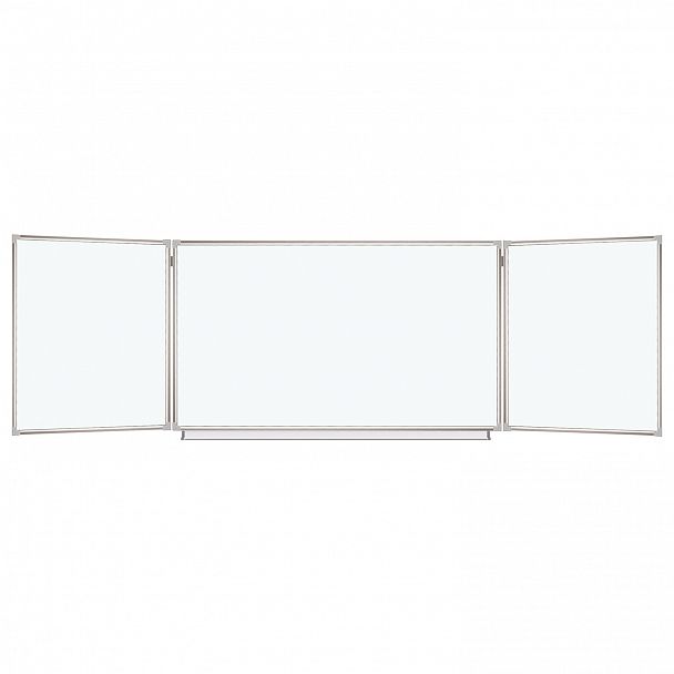 Доска магнитно-маркерная 3-х элементная 100х150/300 см, 5 рабочих поверхностей, белая, STAFF, 238010 - Вид 2