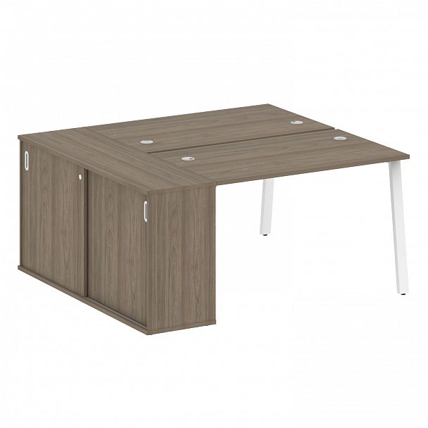 Рабочая станция "Metal System" БА.РС-СШК-1.2 вяз/белый - Вид 1