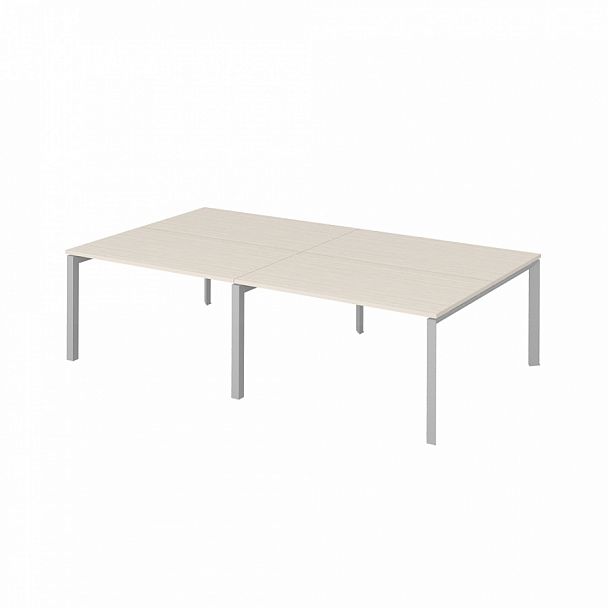 Рабочая станция на металлокаркасе "Столы для персонала" ПК-ТНП-СР280Х160Н4/МК/БЭ-В2-940 дуб альпийский - Вид 1