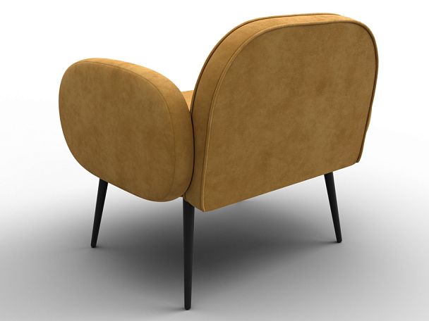 Кресло Лига-086 Велюр желтый - Вид 5