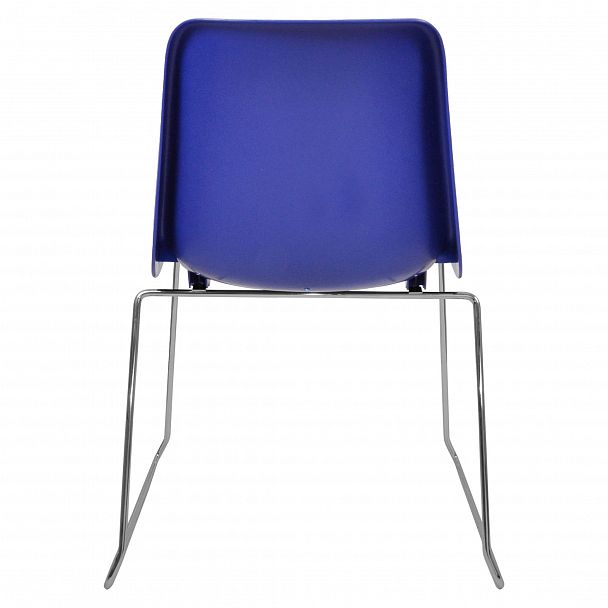 Стул Vicenza (пруток), каркас хром, синий, стопируемый - Вид 4