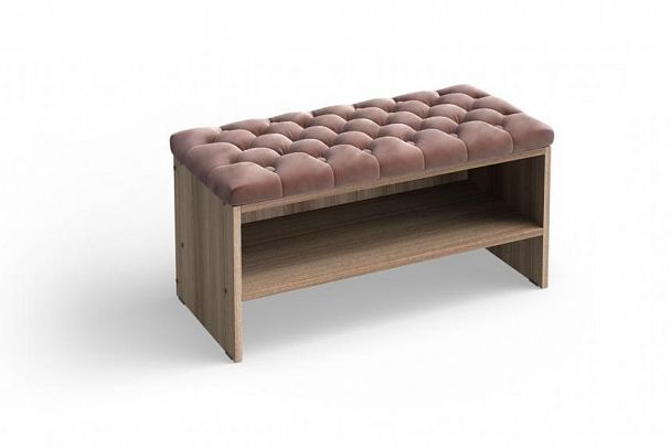 Банкетка «Флёр» 900 темно-бежевая - Вид 1