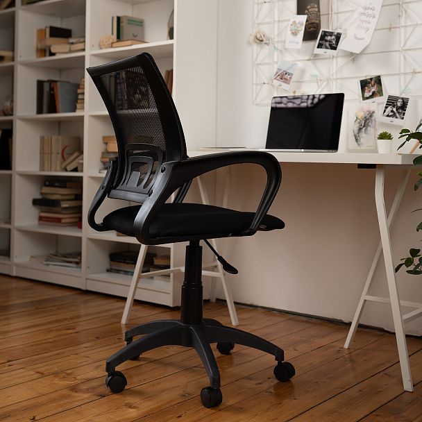 Кресло BRABIX "Fly MG-396", с подлокотниками, сетка, черное, 532083 - Вид 18