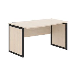 Стол эргономичный XQPCT 149(L) Бук Тиара/Антрацит 1400х900х750 XTEN-QP - Фото предпросмотра