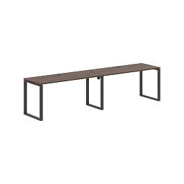 Стол 2-х местный EQWST 3167 Дуб Денвер тёмный/Мокко 3126х670х750 EDIS - Фото предпросмотра