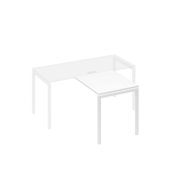 Брифинг-приставка на металлокаркасе DUE A4 А4 Б2 073 БП белый премиум / металлокаркас белый - Вид 1