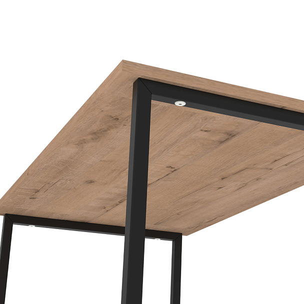 Стол BRABIX "SMART CD-020", 900х500х770 мм, ЛОФТ, металл/ЛДСП бунратти, каркас черный, 641950 - Вид 4