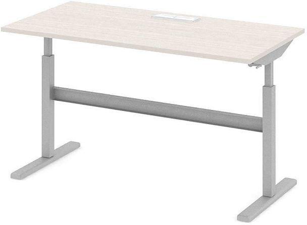 Стол офисный рабочий "Трансформер"  ПК-ТРС-СТ160Х80КК/МРМ-В1-30 дуб альпийский - Вид 1