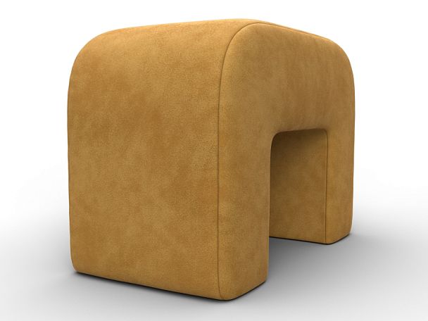 Пуф 008 Велюр желтый - Вид 3