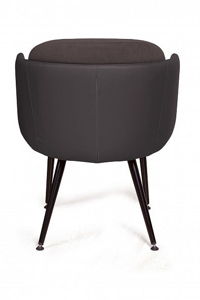 Стул с подлокотниками Phoenix (Феникс), ткань комбинированная с экокожей, черный - Вид 4