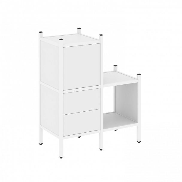 Стеллаж "Loft" VR.L-11 белый бриллиант/белый - Вид 1