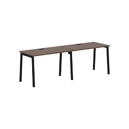 Стол 2-х местный ELWST 2367 Дуб Денвер тёмный/Черный 2326х670х750 EDIS - Фото предпросмотра
