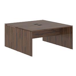 Стол двойной ED2ST 1580 Дуб Денвер тёмный/Мокко 1560х1606х750 EDIS - Фото предпросмотра