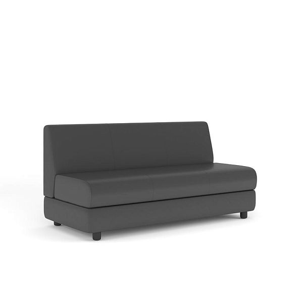 Секция 3-х местная б/п Матрикс экокожа темно-серая CN1118 - Вид 1