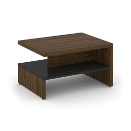 Корнер Стол журнальный COR.SJ Орех Лоренцо/Графит 800*600*450 - Фото предпросмотра