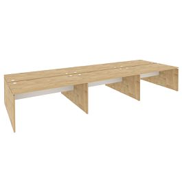 Onix Рабочая станция O.D.RS-6.4.8 Тиквуд светлый/Белый бриллиант 4740*1635*750 - Фото предпросмотра