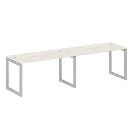 Metal System Quattro Р. ст. на 2 раб. места на О-образном м/к 50БО.СМ-2.3 Дуб наварра/Серый металл 2800*720*750 - Фото предпросмотра