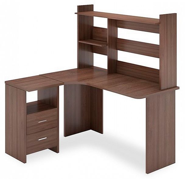 Стол компьютерный Домино Lite СКЛ-Угл130+НКЛ-130 - Вид 1