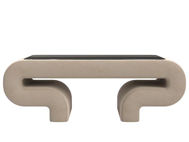 Стол Волна (полностью велюр бежевый) - Вид 2