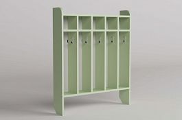 Шкаф для полотенец напольный 5-местный, цветной - Фото предпросмотра